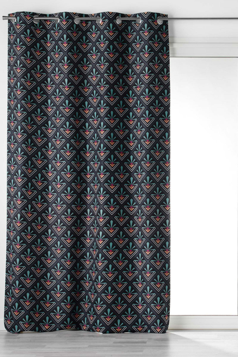 100% Mørklægningsgardin Yuko Blå 135x260cm