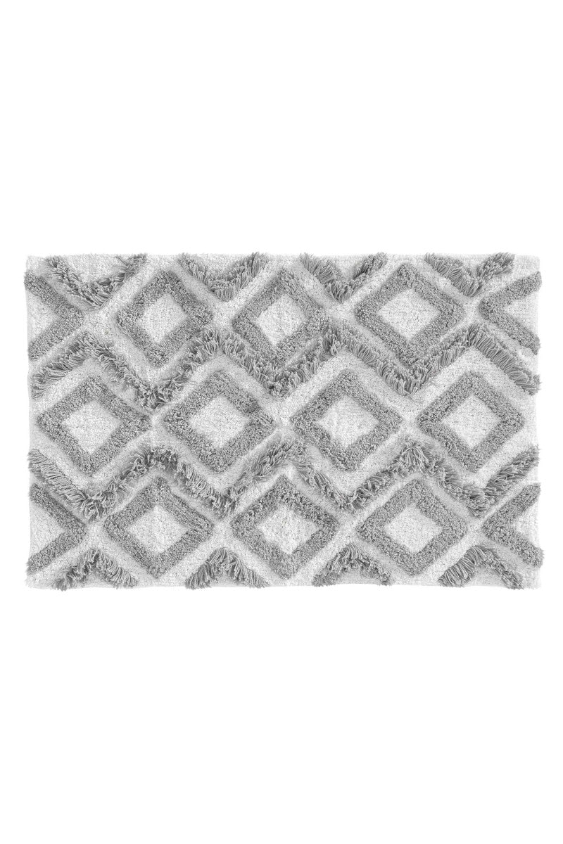 Bademåtte Jacquard Ikatis Grå