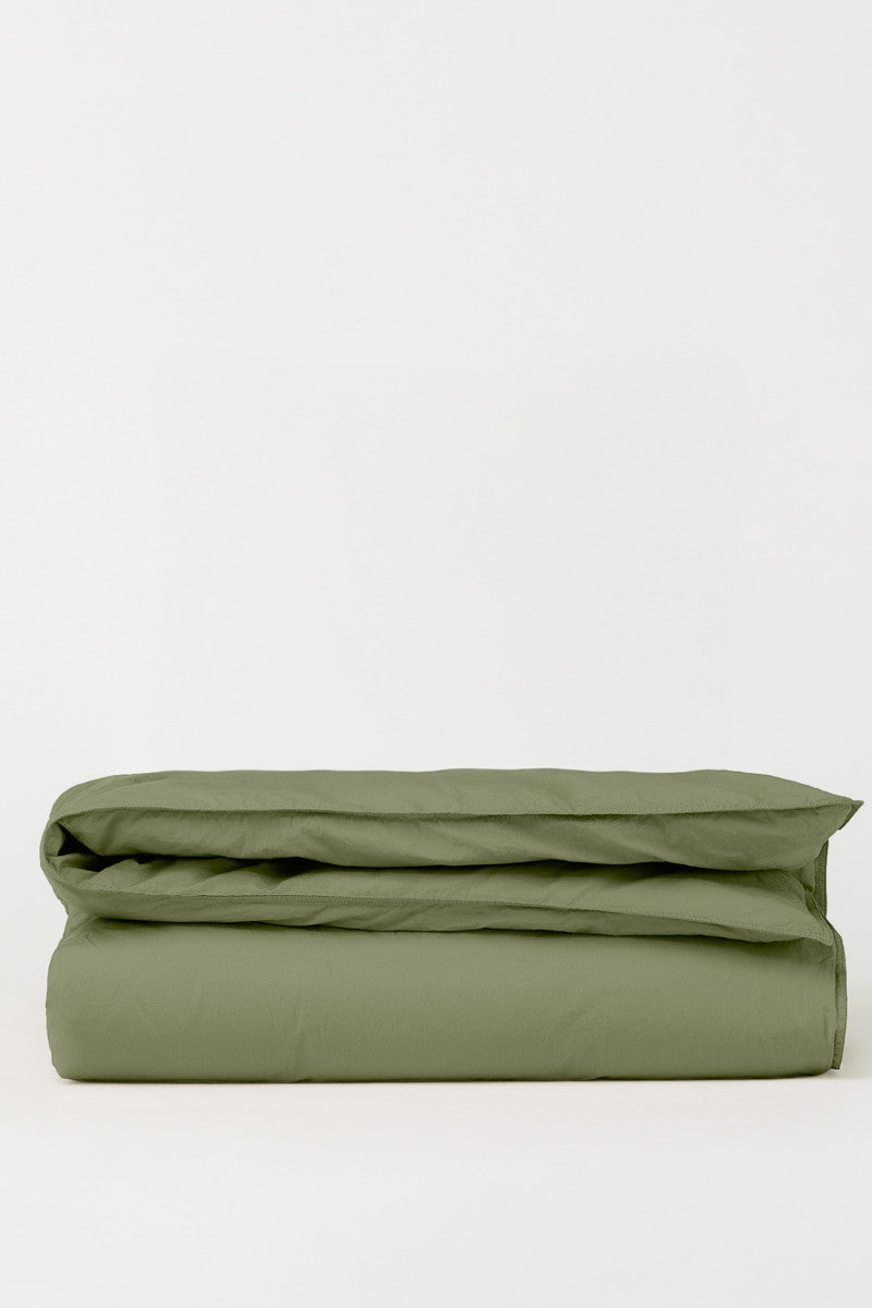 DAWN dynebetræk percale olive 140x220cm