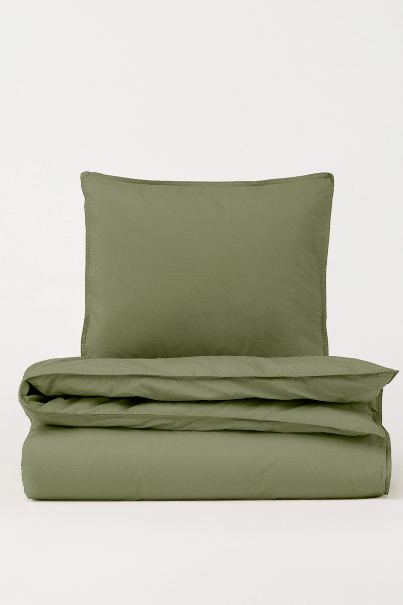 DAWN sengetøj percale olive 140x200cm