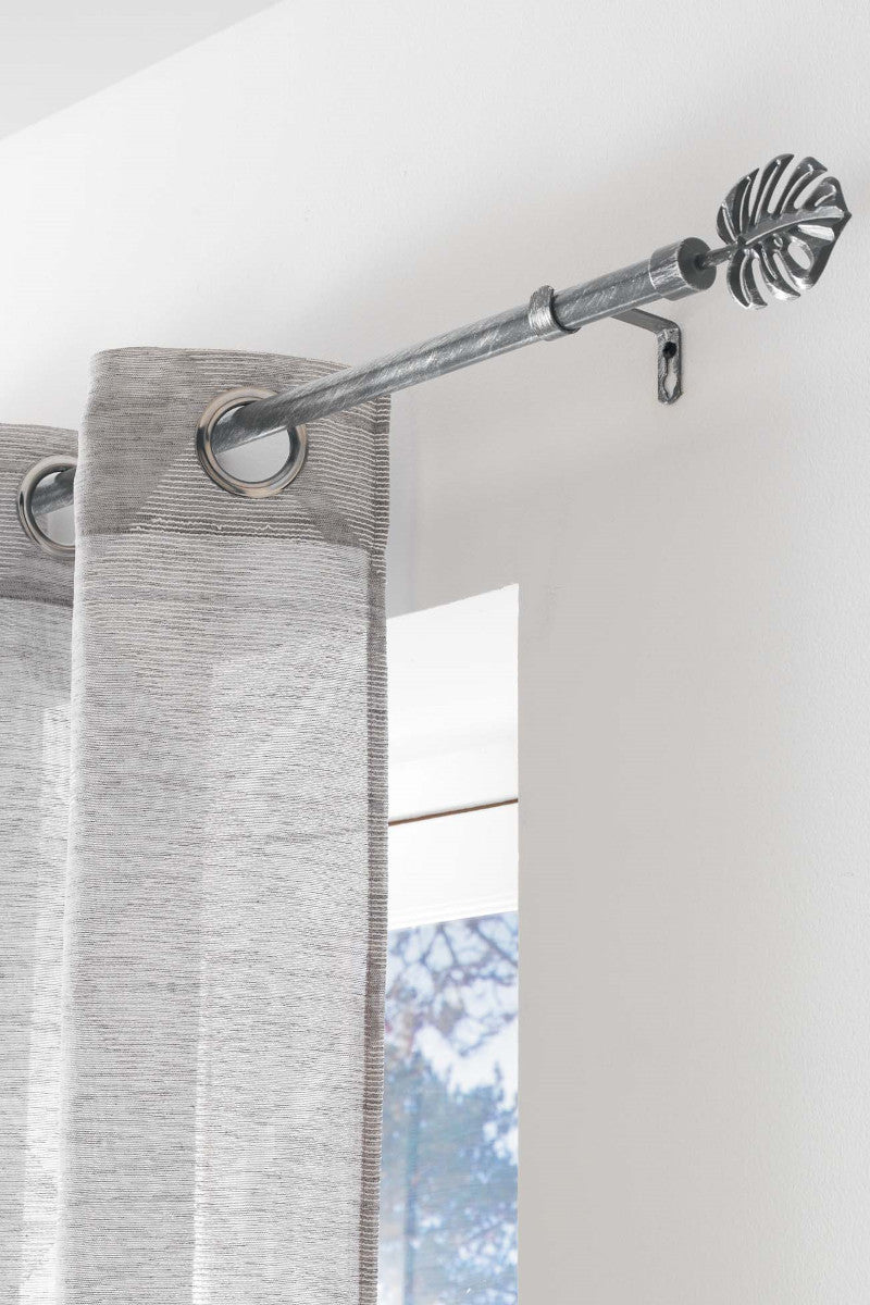Gardinstang, Justerbar 120-210 cm Patina Tropi, Grå/Sølv Ophæng