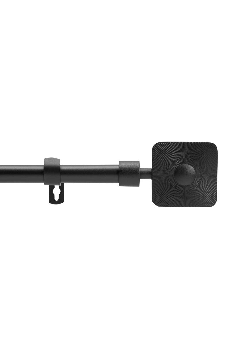 Gardinstang, Justerbar 120-210 cm Sarita Sort