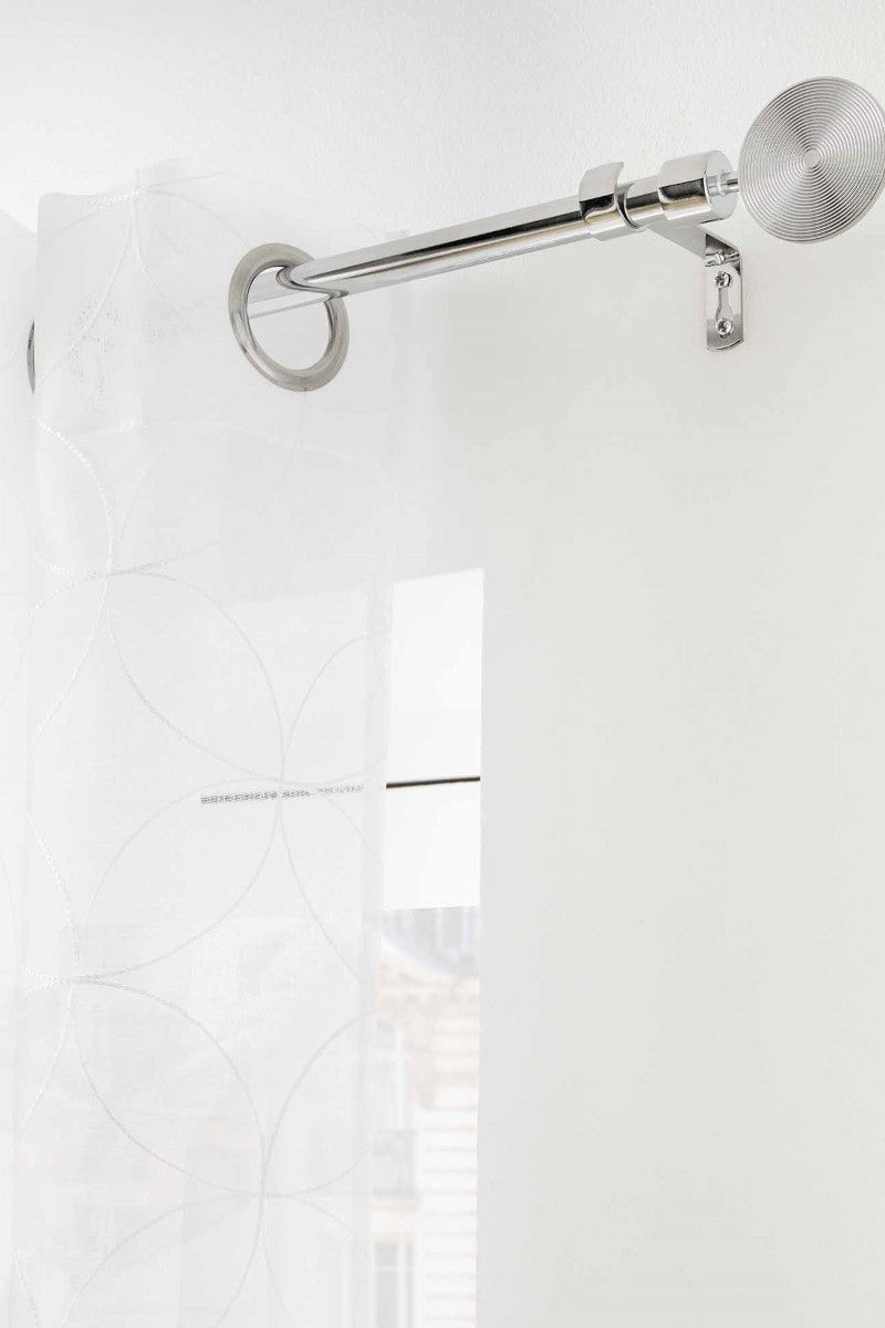 Gardinstang, Justerbar 120-210 cm Rollis, Chrome Miljøbillede