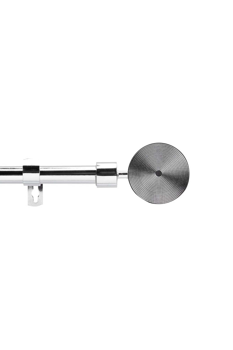 Gardinstang, Justerbar 120-210 cm Rollis, Chrome
