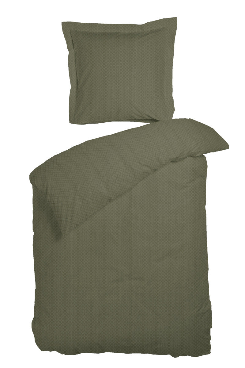 Night & Day opal sengetøj olive 140x200cm