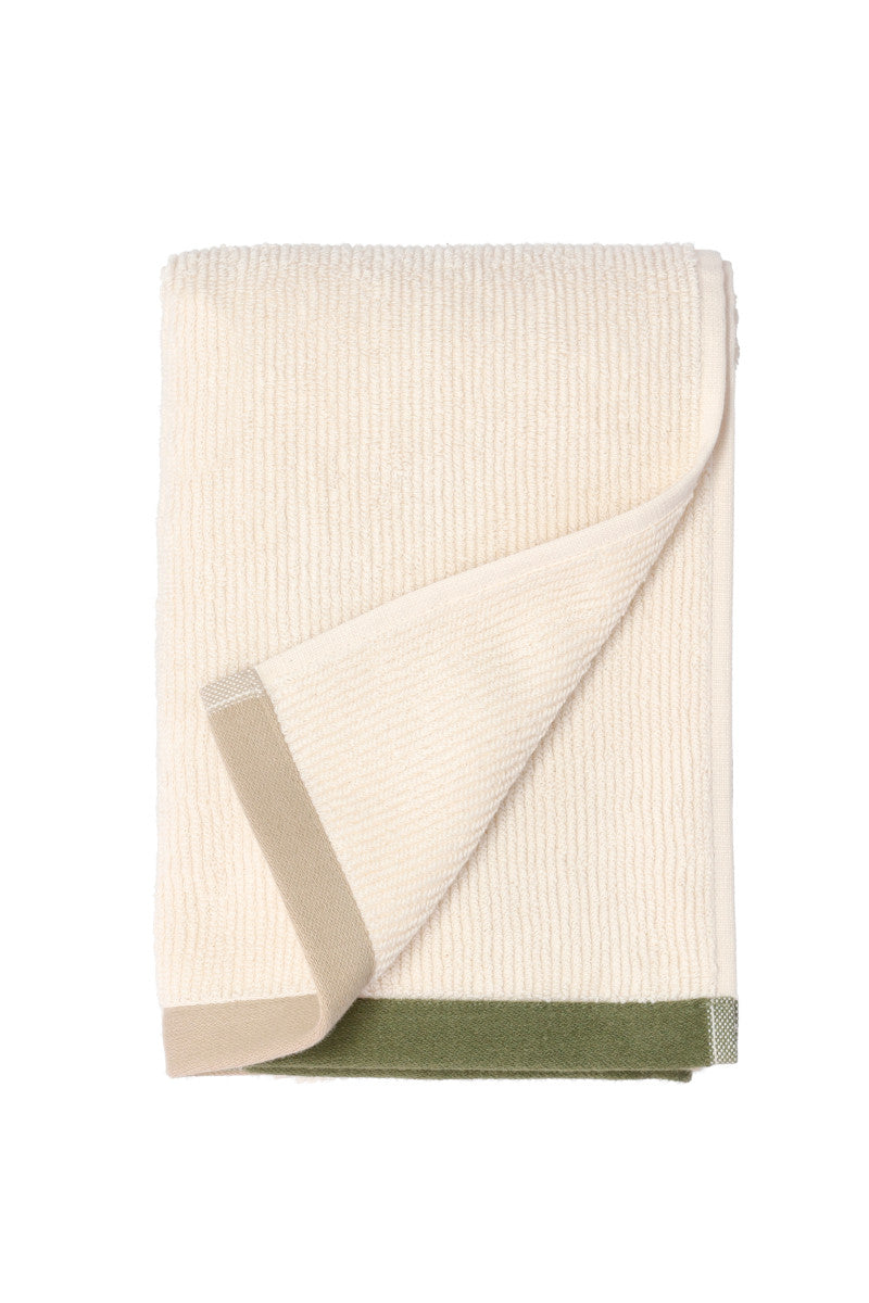 Södahl Contrast håndklæde olive 50x100cm