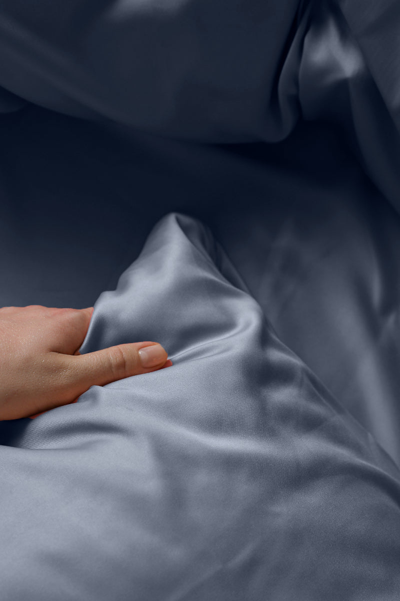 BambooLife Bambus sengetøj Navy Blå 140x200cm-1