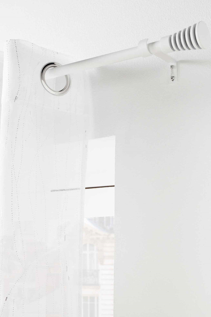 Gardinstang, Justerbar 120-210 cm Sablis, Hvid Miljøbillede