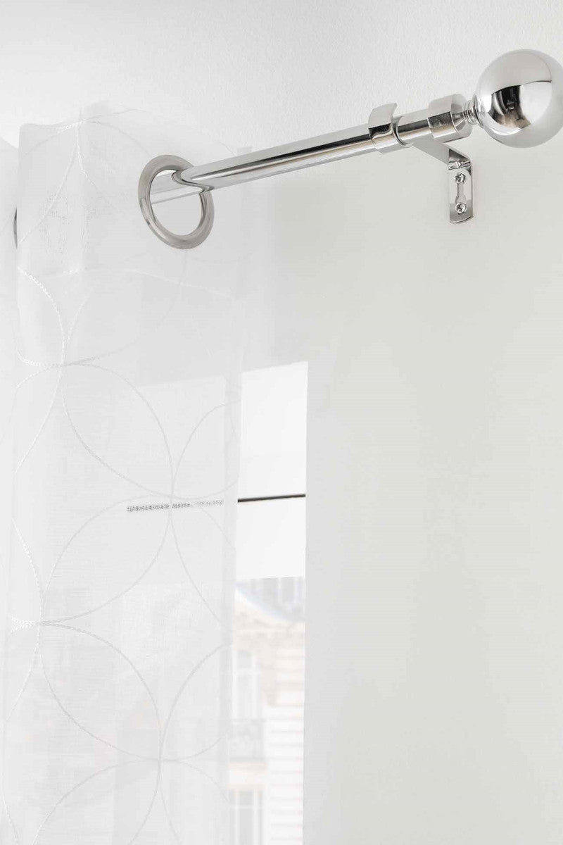 Gardinstang, Justerbar 120-210 cm Sphera, Chrome Miljøbillede