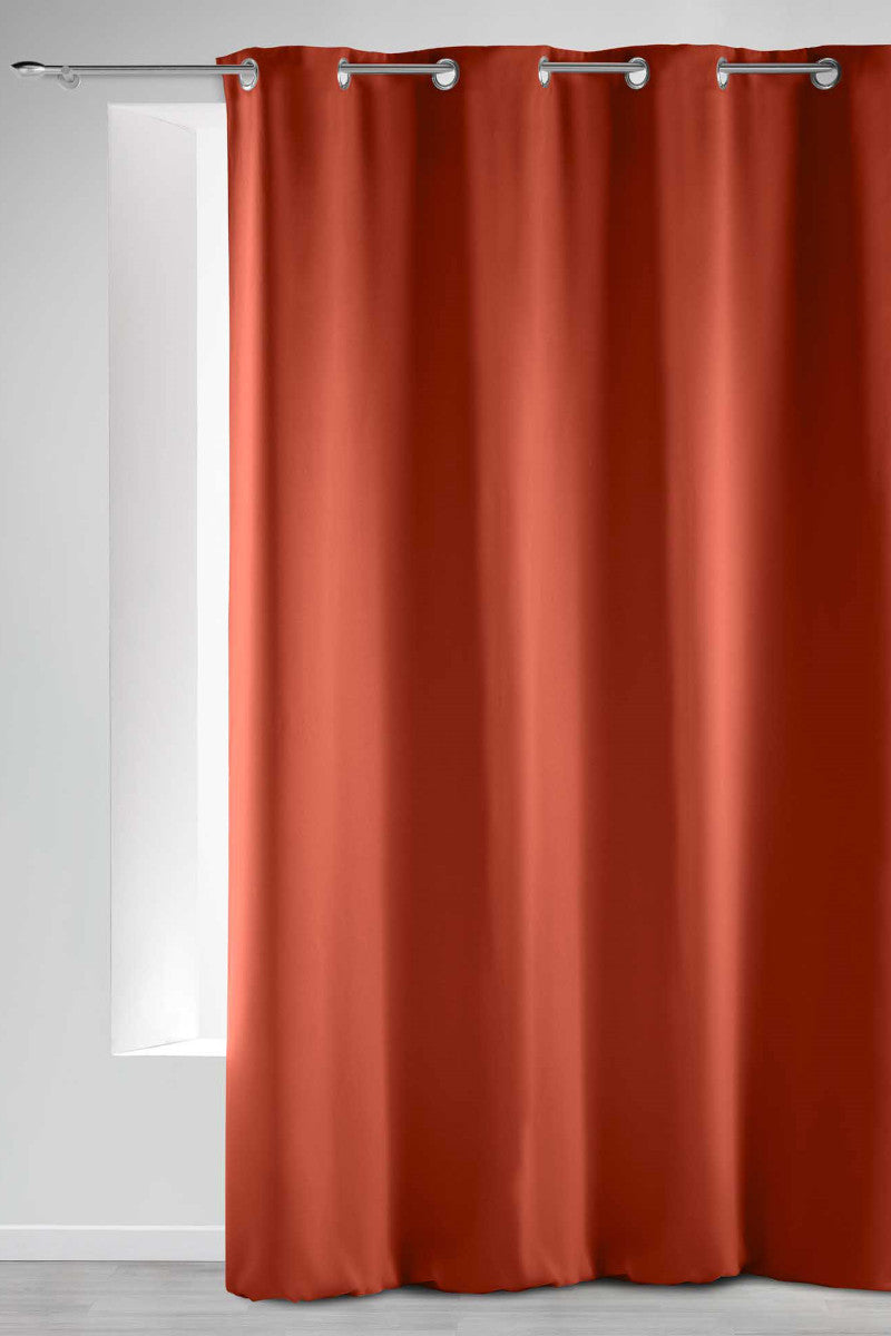 Mørklægningsgardin Ensfarvet Terrakotta