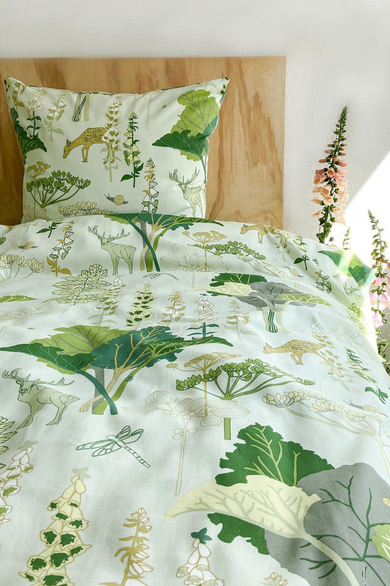 Notes by Susanne Schjerning sengetøj Rabarberskoven