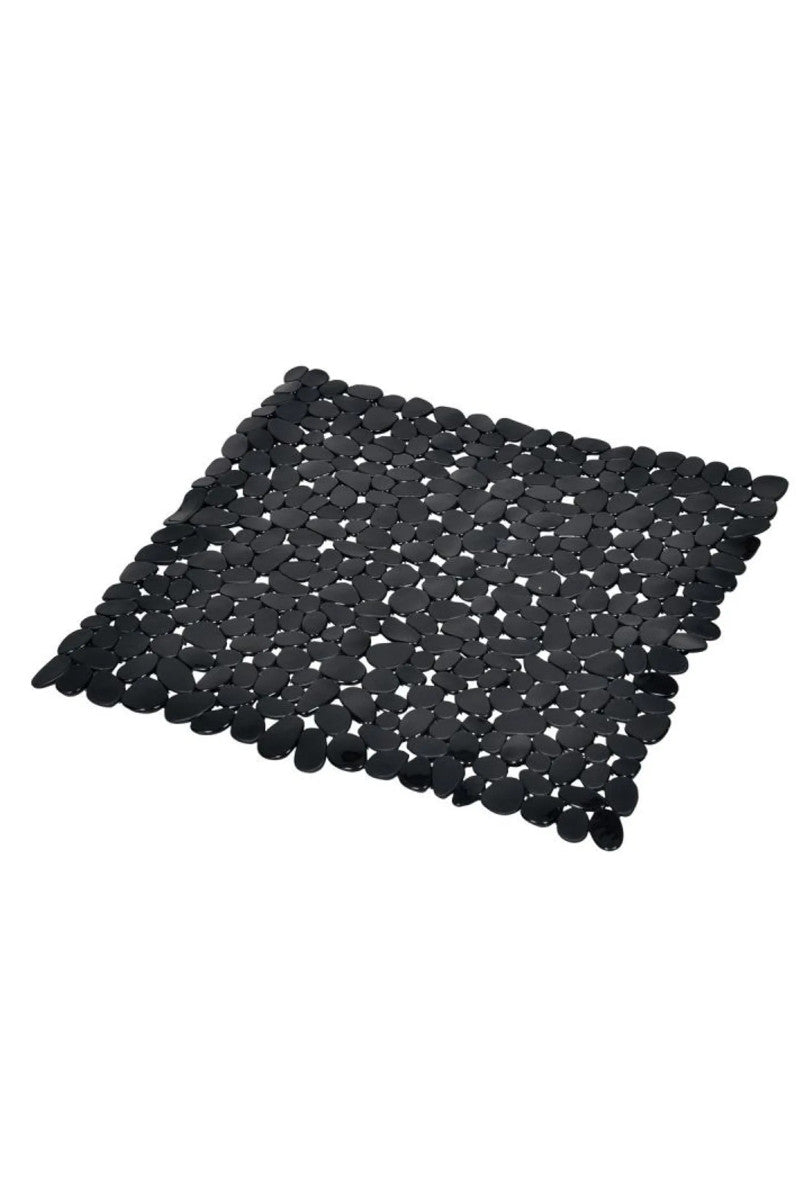 Skridsikker bademåtter Vitamine sort 52x52cm