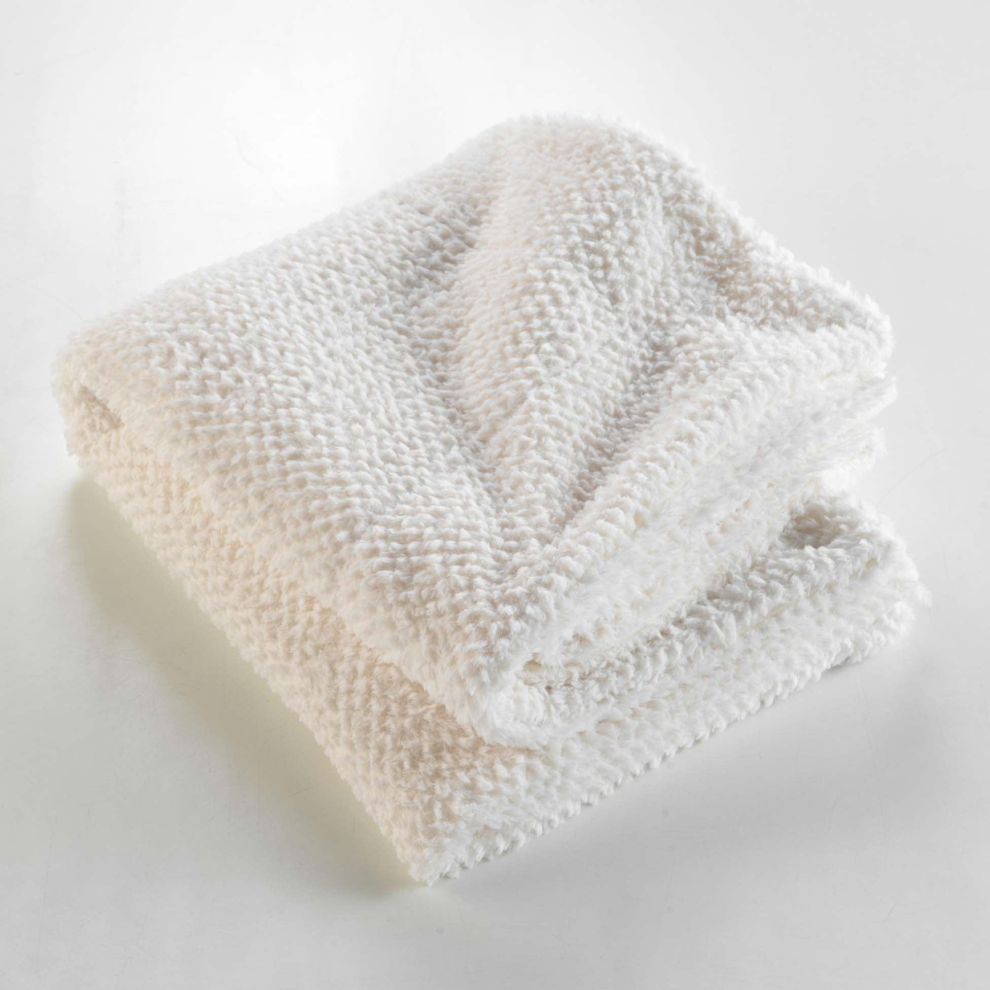 Plaid Iceberg imiteret pels natural - Valdi