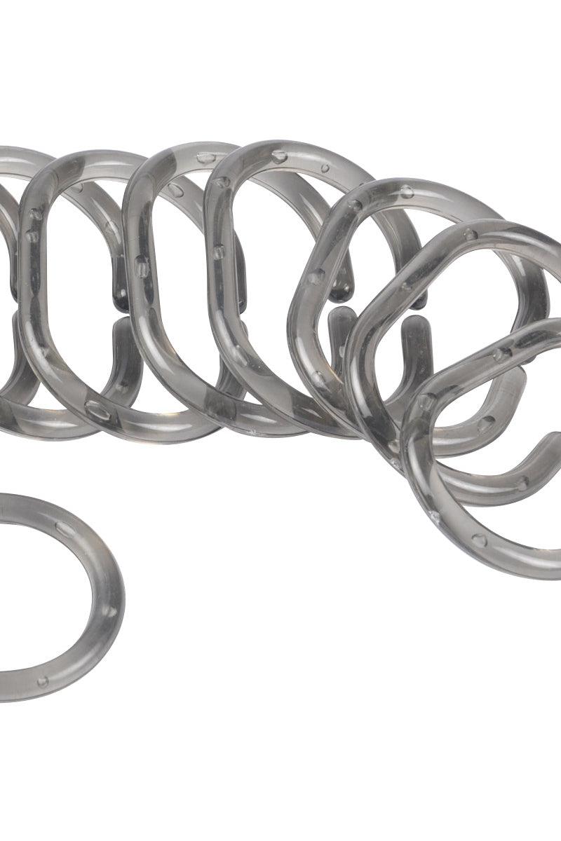 Badeforhængsringe Vitamine koksgrå 12 stk. - Valdi