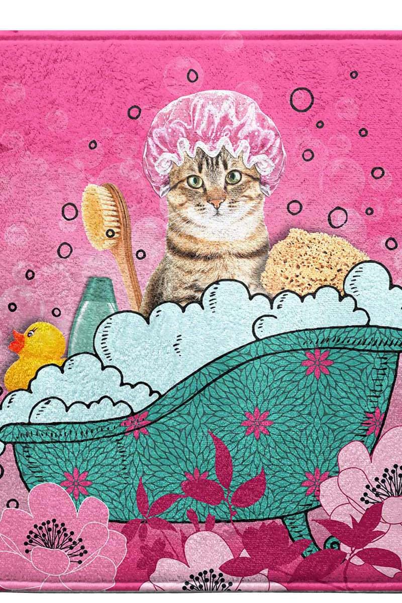 Bademåtte Chatibulle lyserød - Valdi