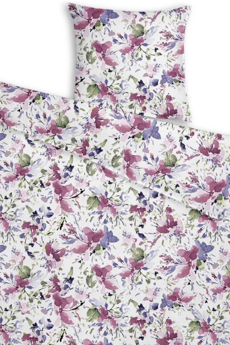 Engholm bomulds sengetøj Flower pink - Valdi
