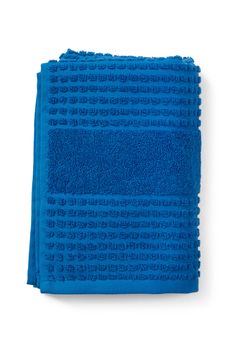 Juna Check Håndklæde blå 50x100cm