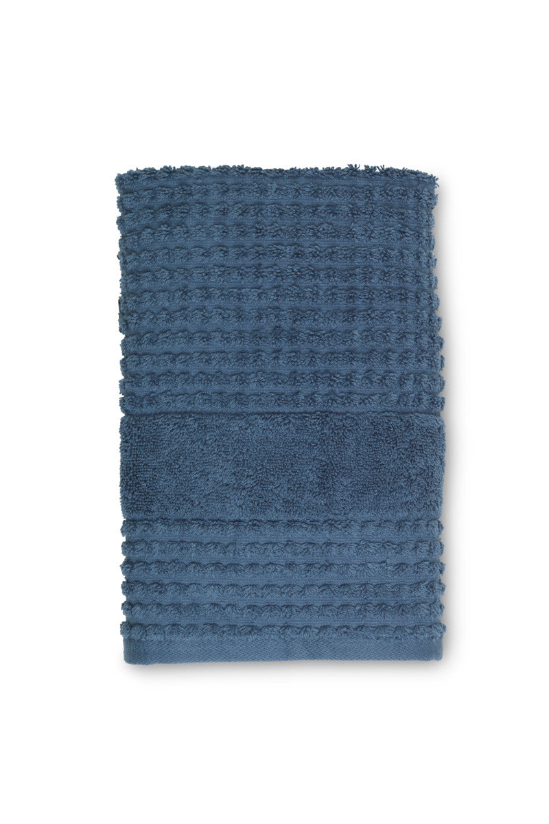 Juna Check Håndklæde mørk blå 50x100cm