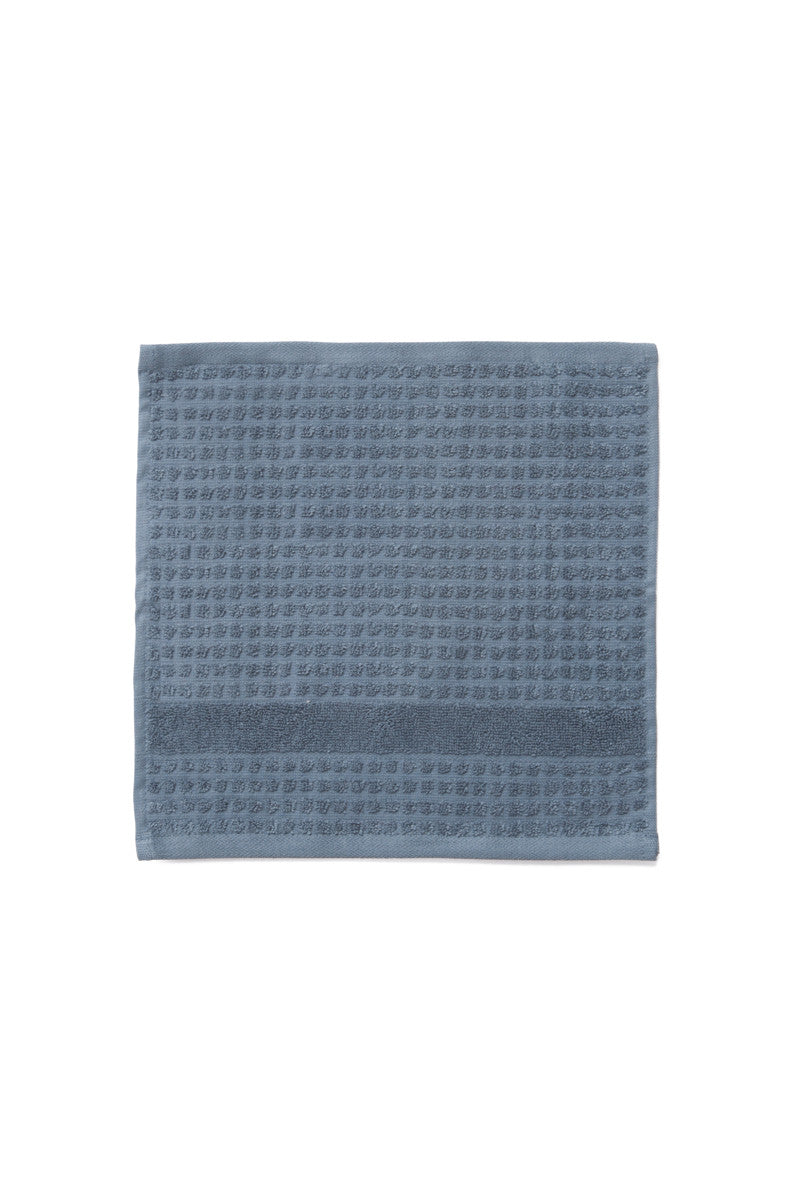 Juna Check Vaskeklud mørk blå 30x30cm