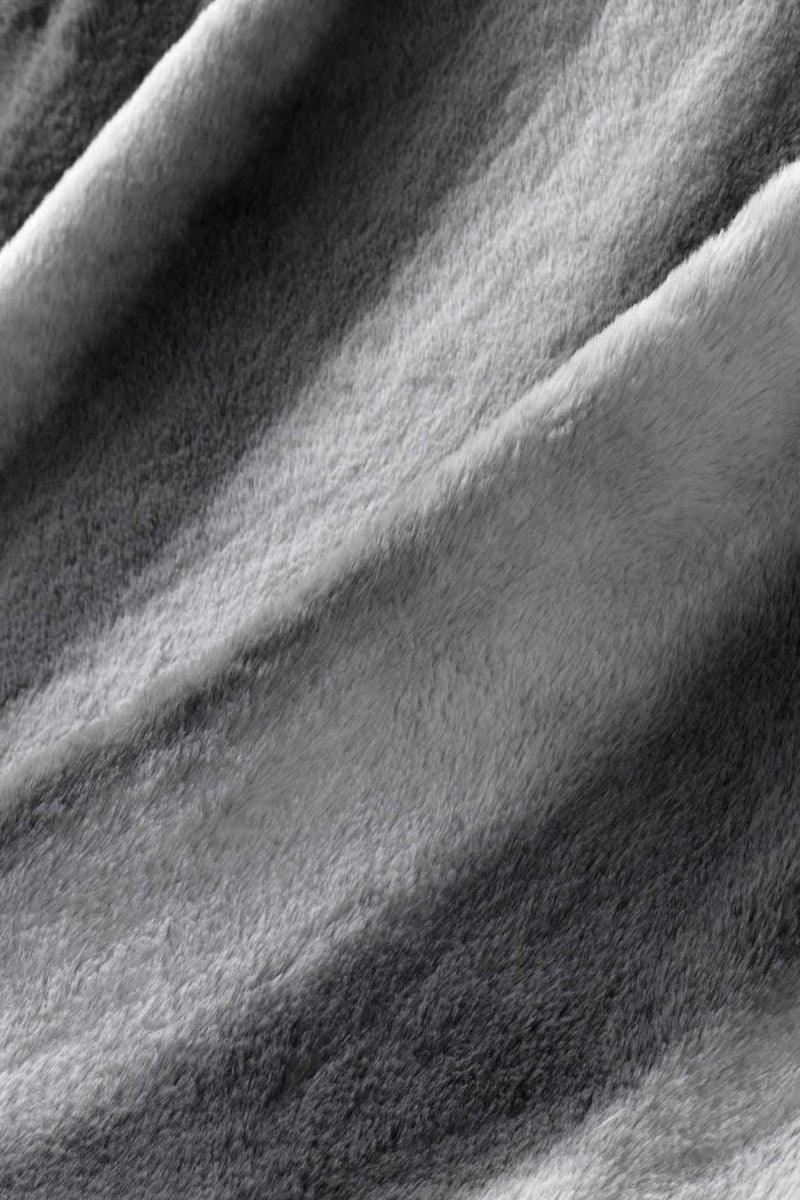 Plaid Cougar imiteret pels antracit - Valdi