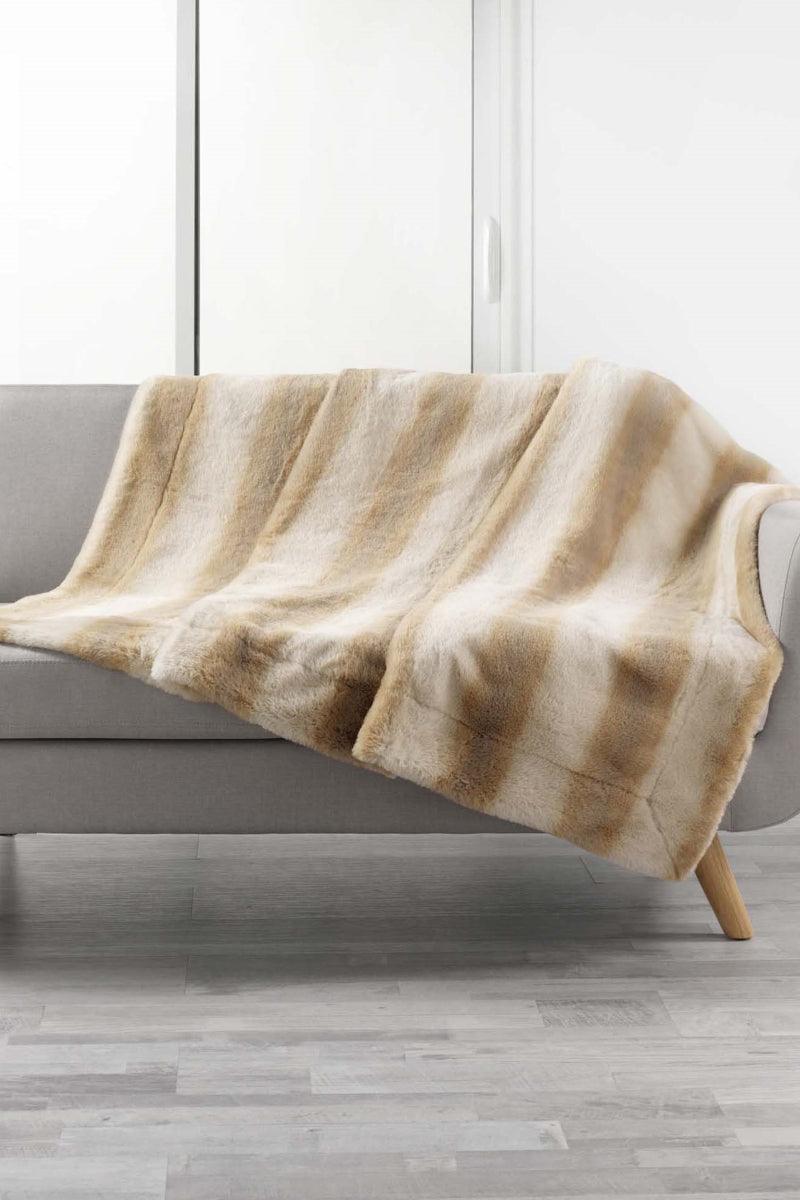 Plaid Cougar imiteret pels natural - Valdi