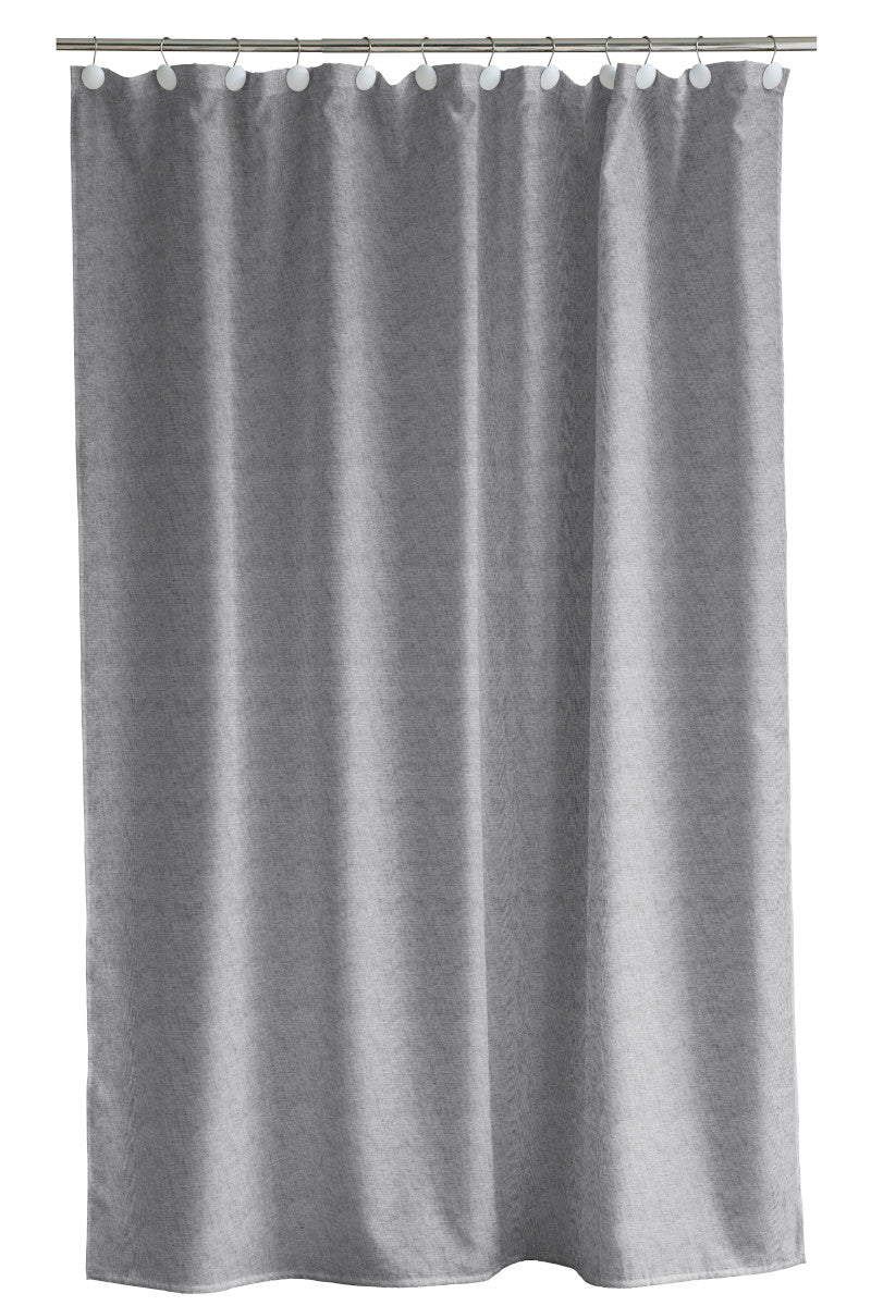 Södahl Chambray badeforhæng grå 180x200cm