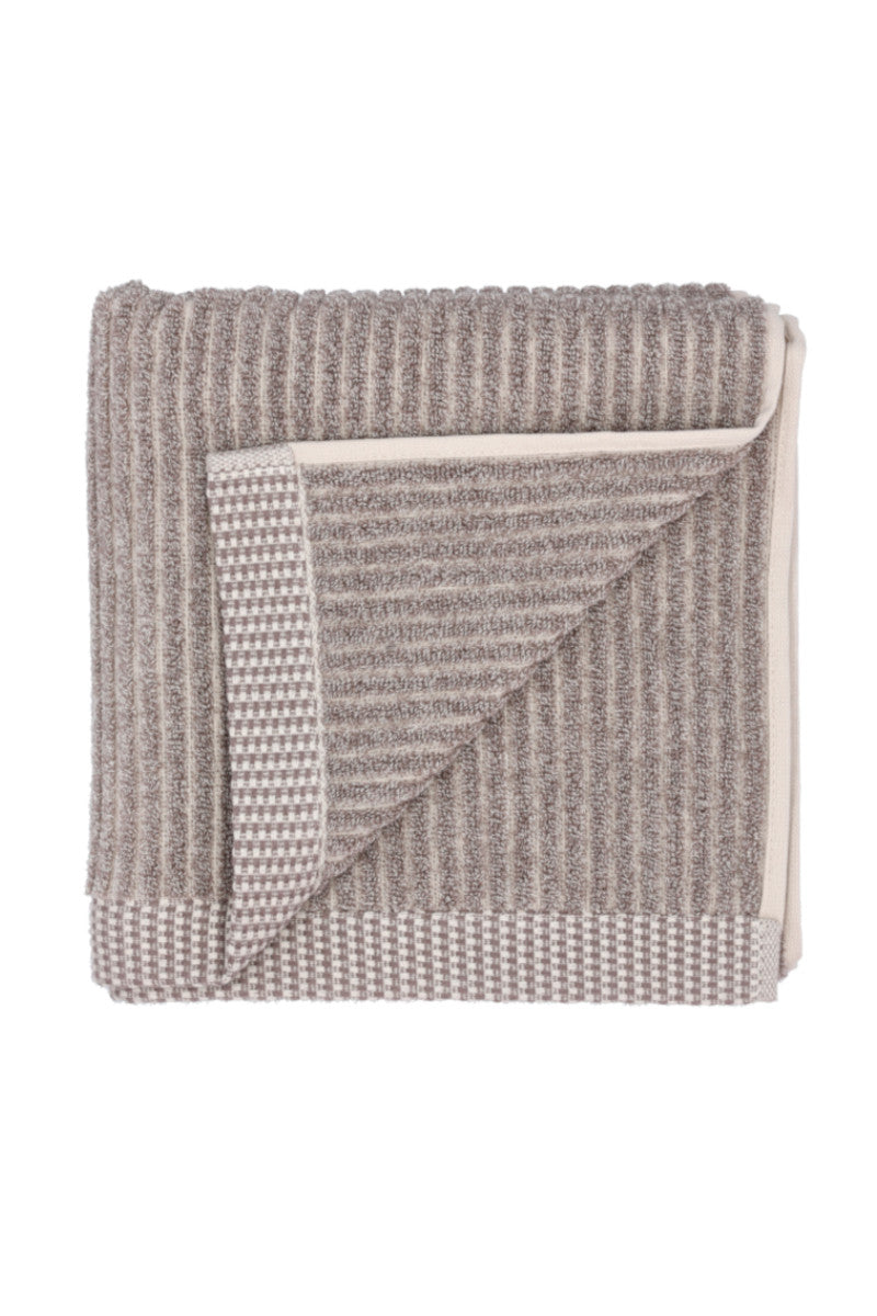 Södahl organic Melange Håndklæde taupe 50x100cm