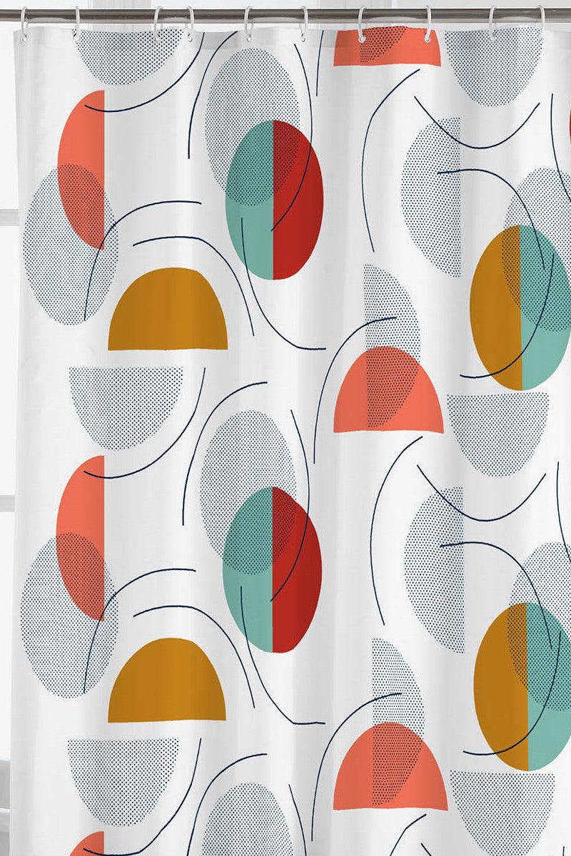 Badeforhæng Color Pop blå - Valdi