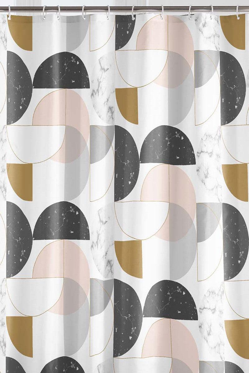 Badeforhæng Geomarbre Pink - Valdi