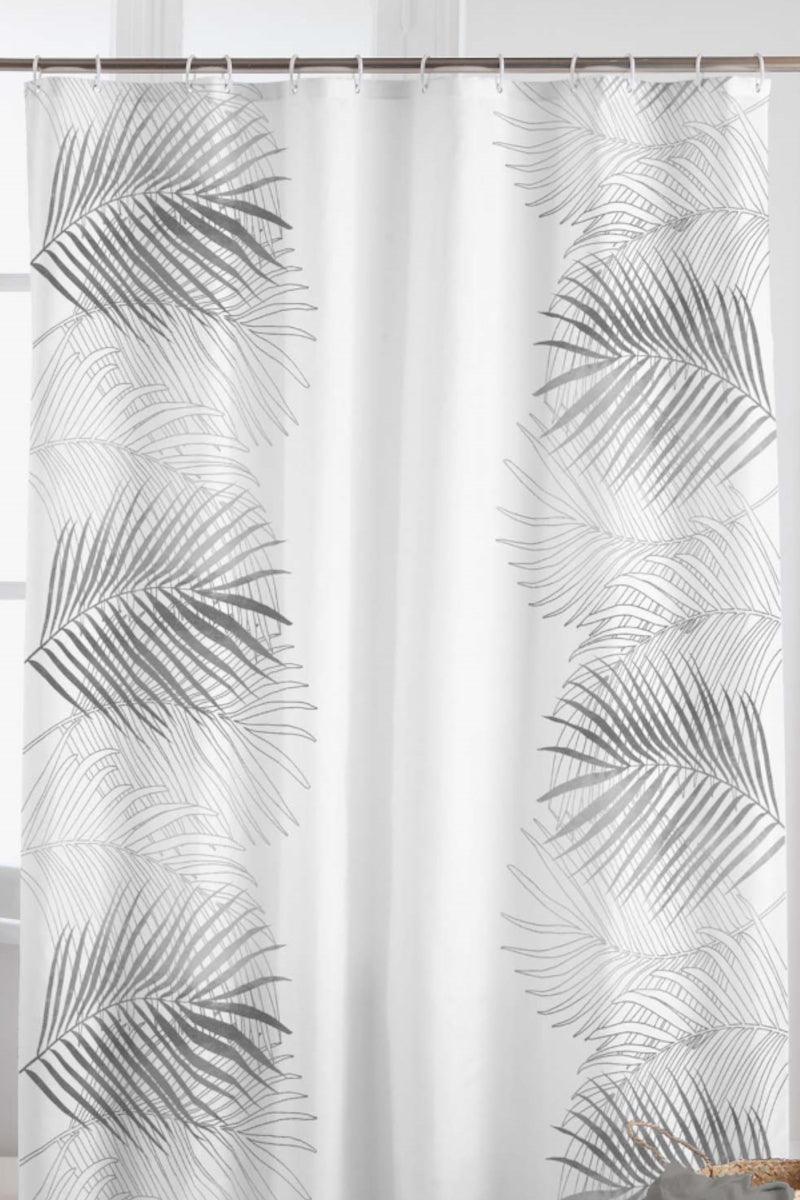 Badeforhæng Orbella hvid og sølv - Valdi