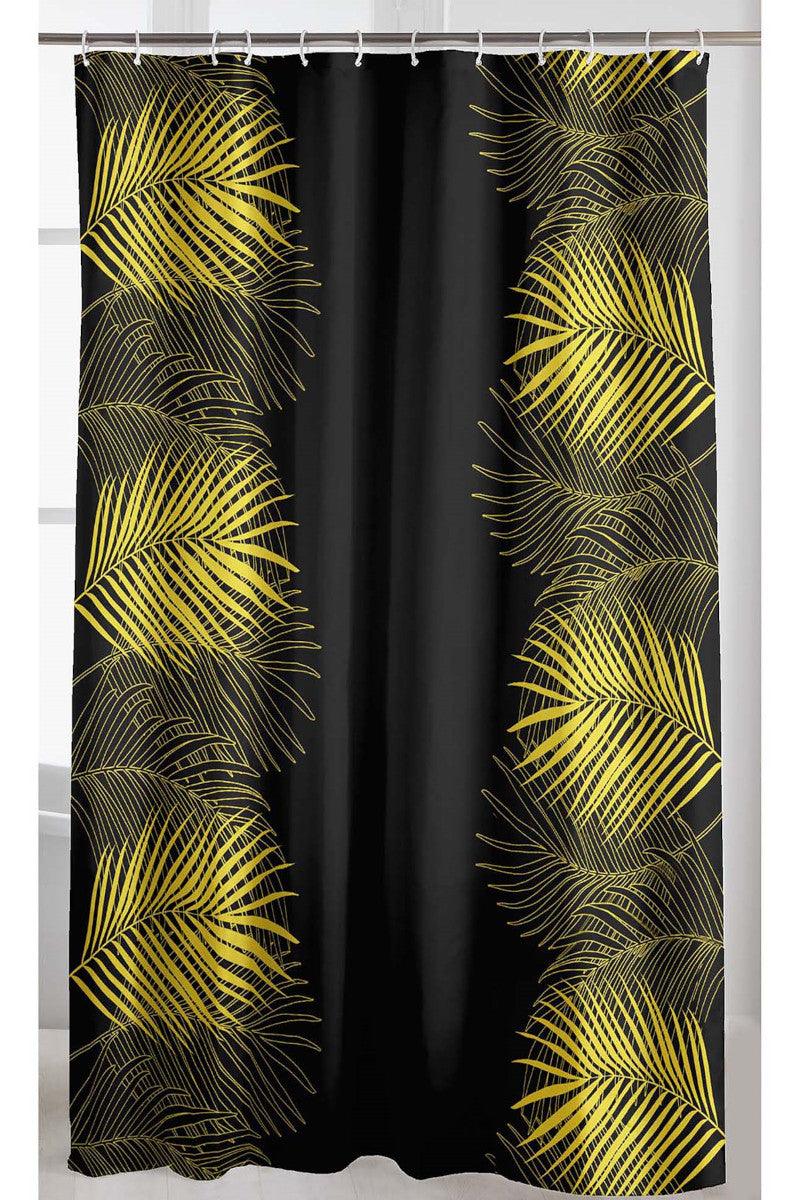 Badeforhæng Orbella sort og gul - Valdi