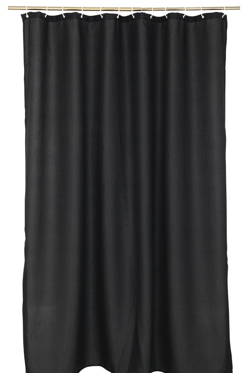 Badeforhæng Quartz sort - Valdi