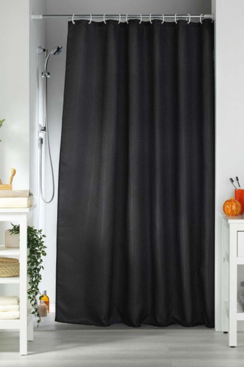 Badeforhæng Quartz sort