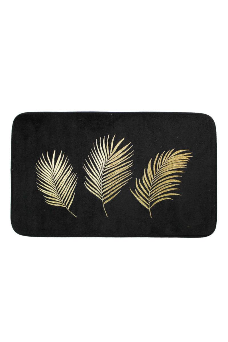 Bademåtte Orbella sort og gul