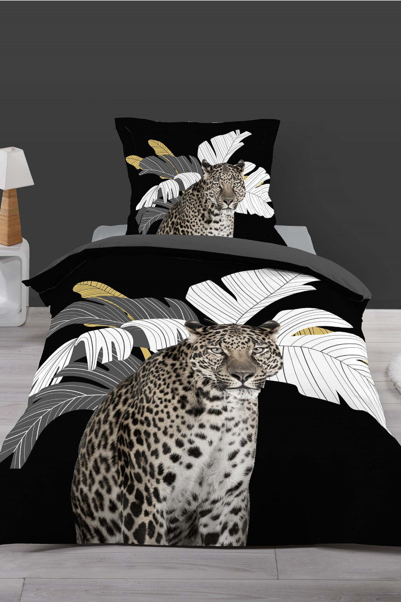 Børnesengetøj med smuk tiger 140x200cm