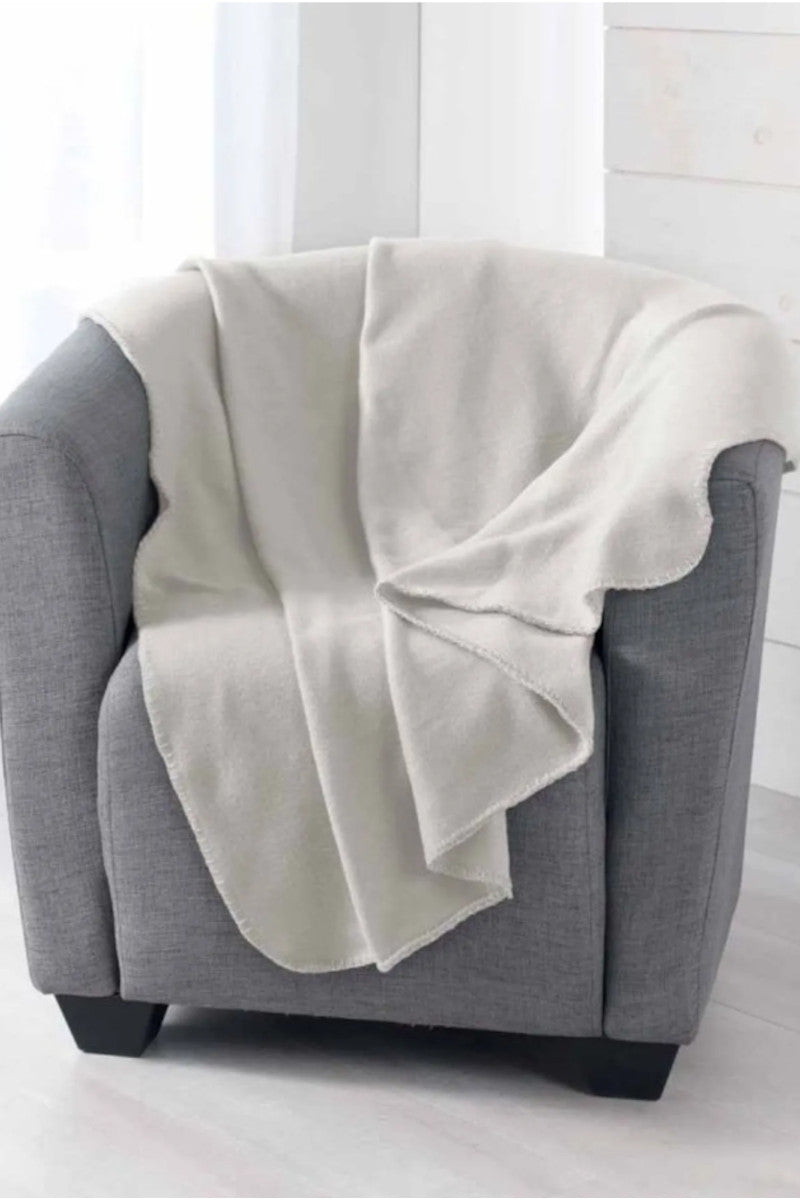 Fleece plaid milou natural