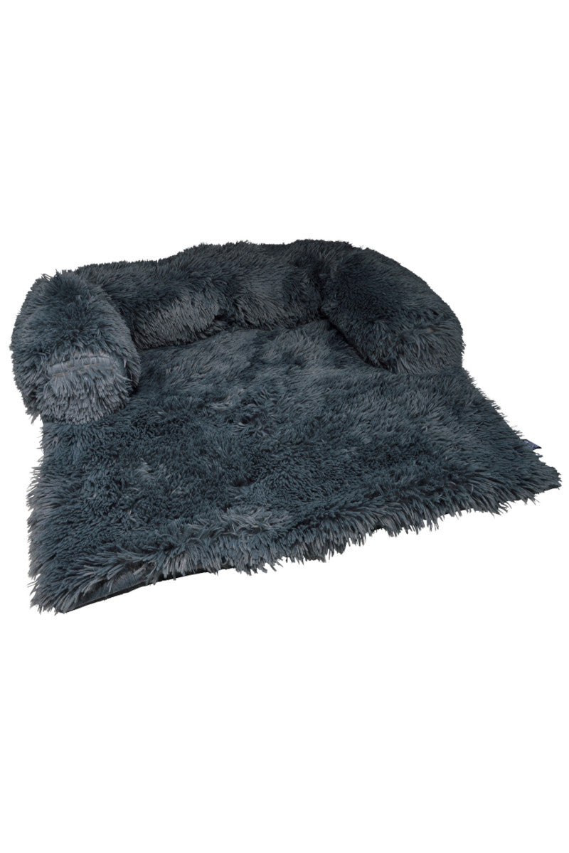 Fluffy sofa hundeseng antracit 85x100x15cm
