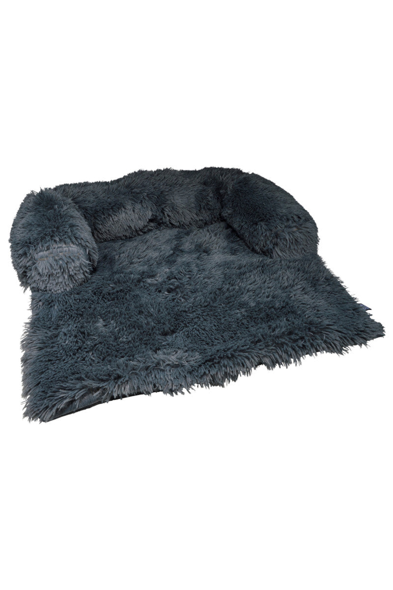 Fluffy sofa hundeseng antracit 95x120x15cm