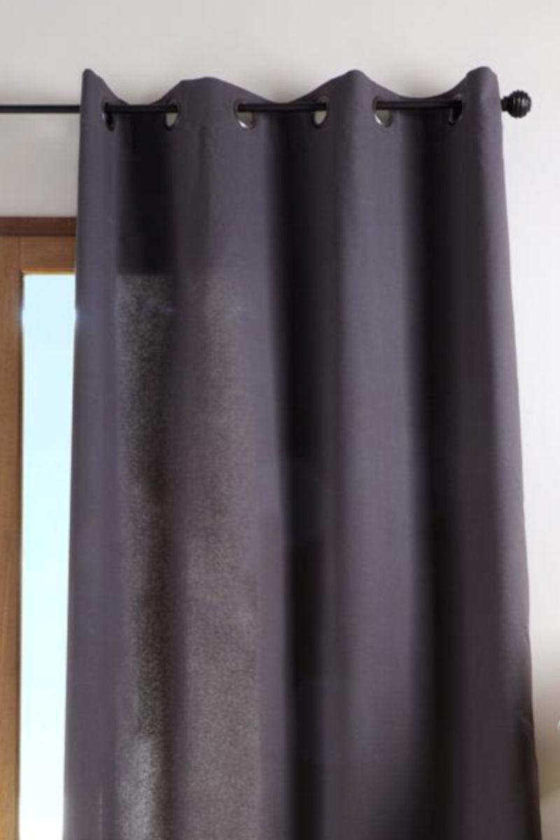 Gardin Duo grå - 100% bomuld - Valdi