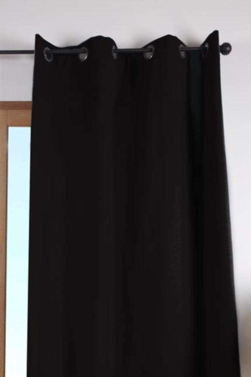 Gardin Duo sort - 100% bomuld - Valdi