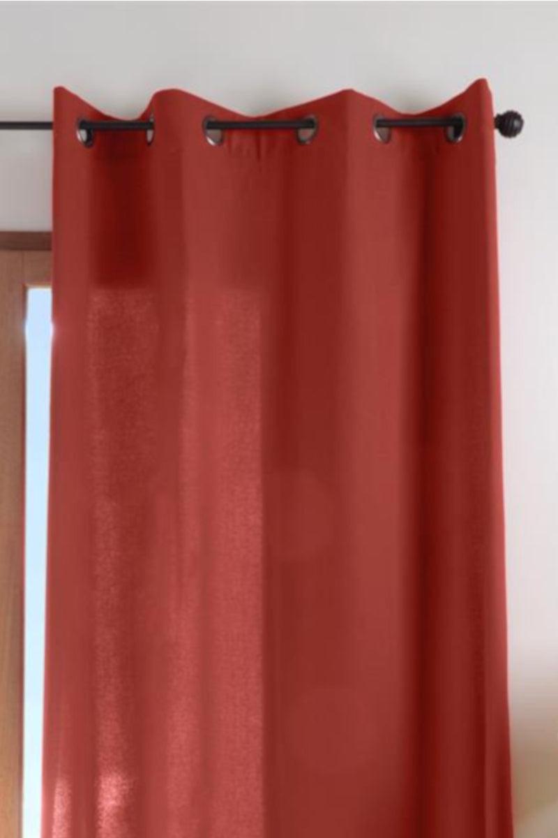 Gardin Duo terrakotta - 100% bomuld - Valdi