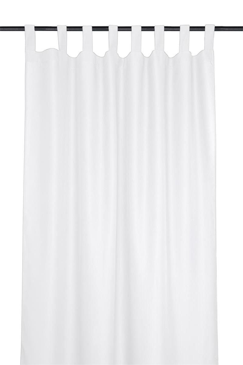 Gardin med stropper Nelson hvid