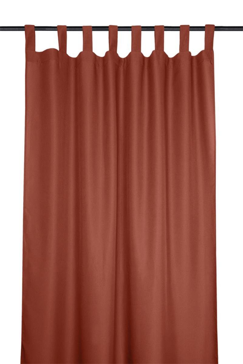 Gardin med stropper Nelson terrakotta