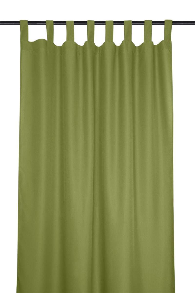 Gardin med stropper Nelson grøn