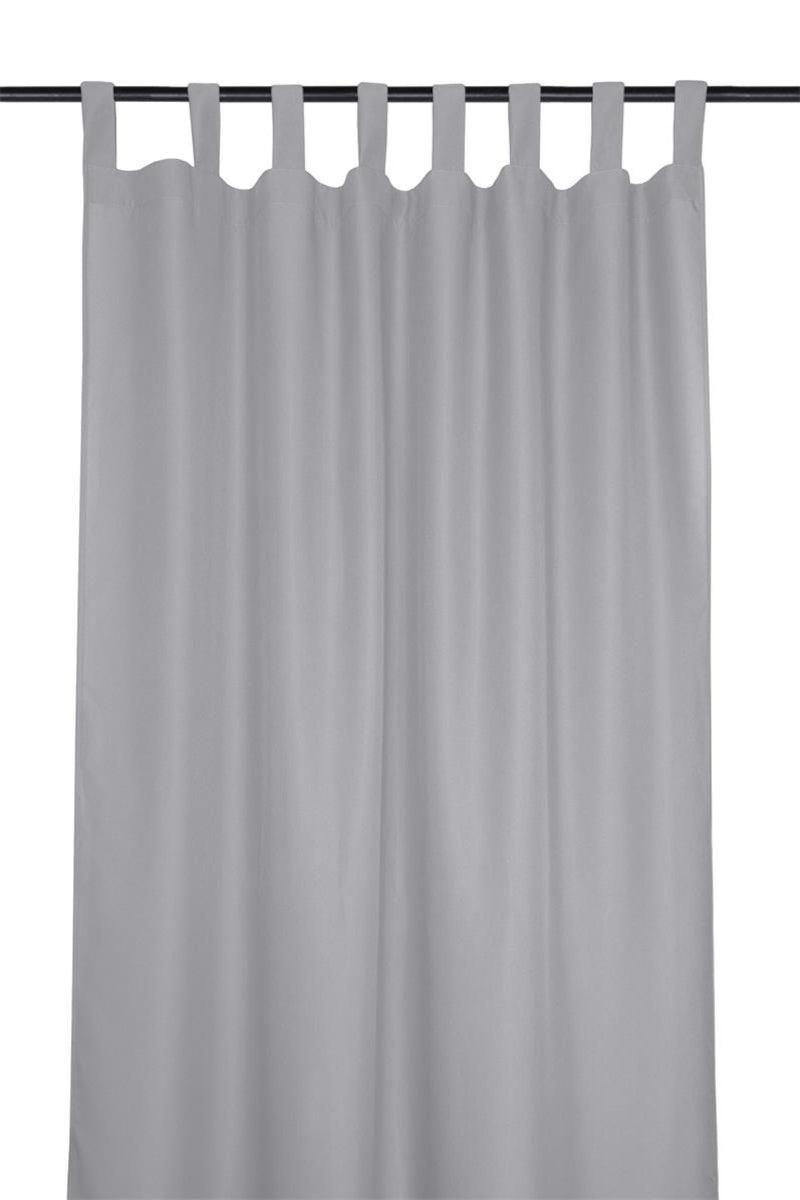 Gardin med stropper Nelson musegrå