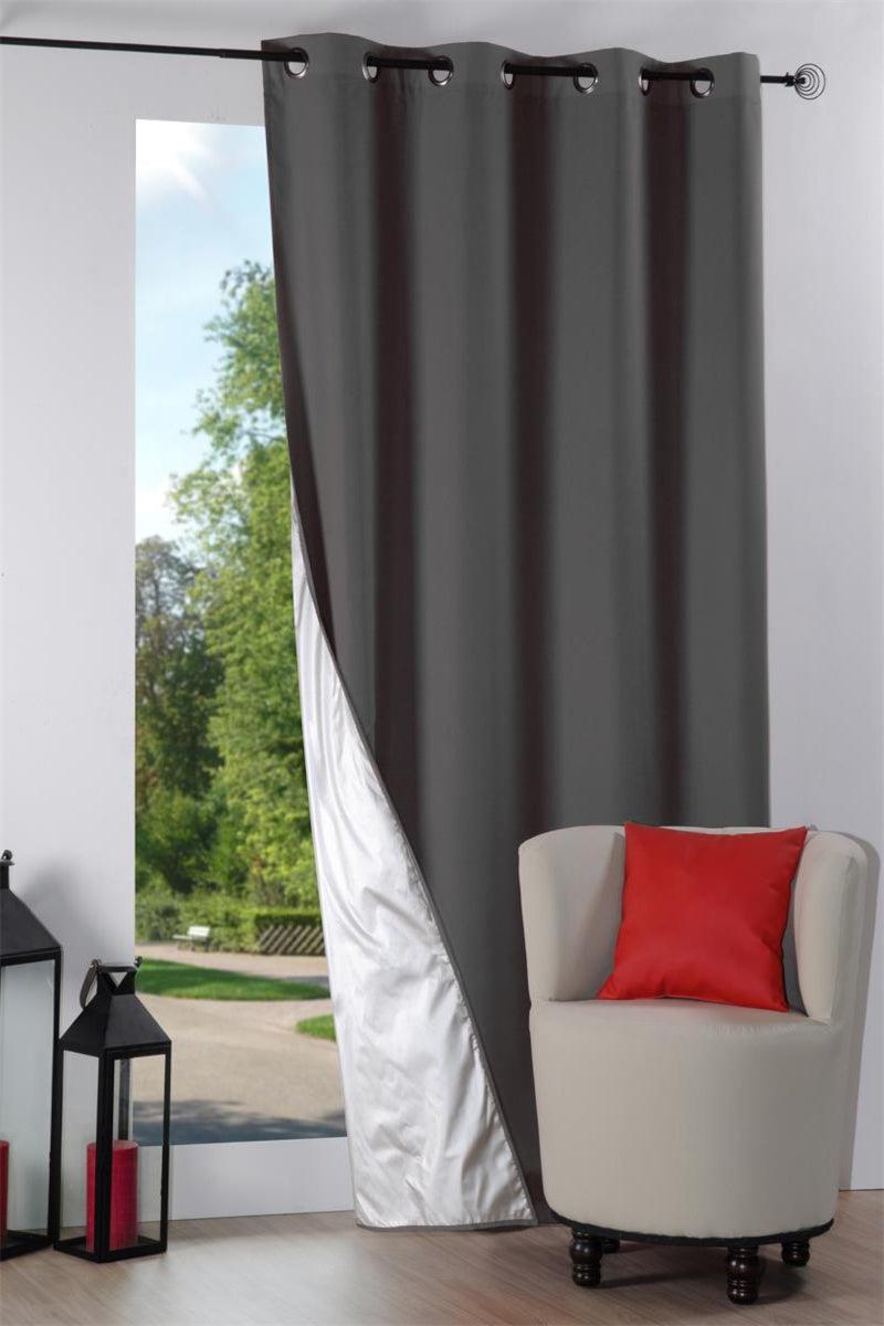 Isolerende gardin Nelson antracit