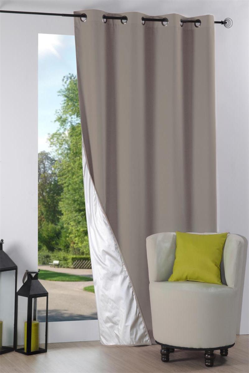 Isolerende gardin Nelson hørfarvet