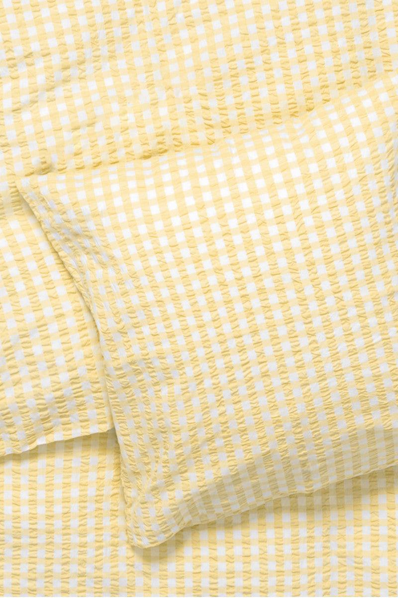 Juna sengetøj 140x220cm Bæk&Bølge gul/hvid