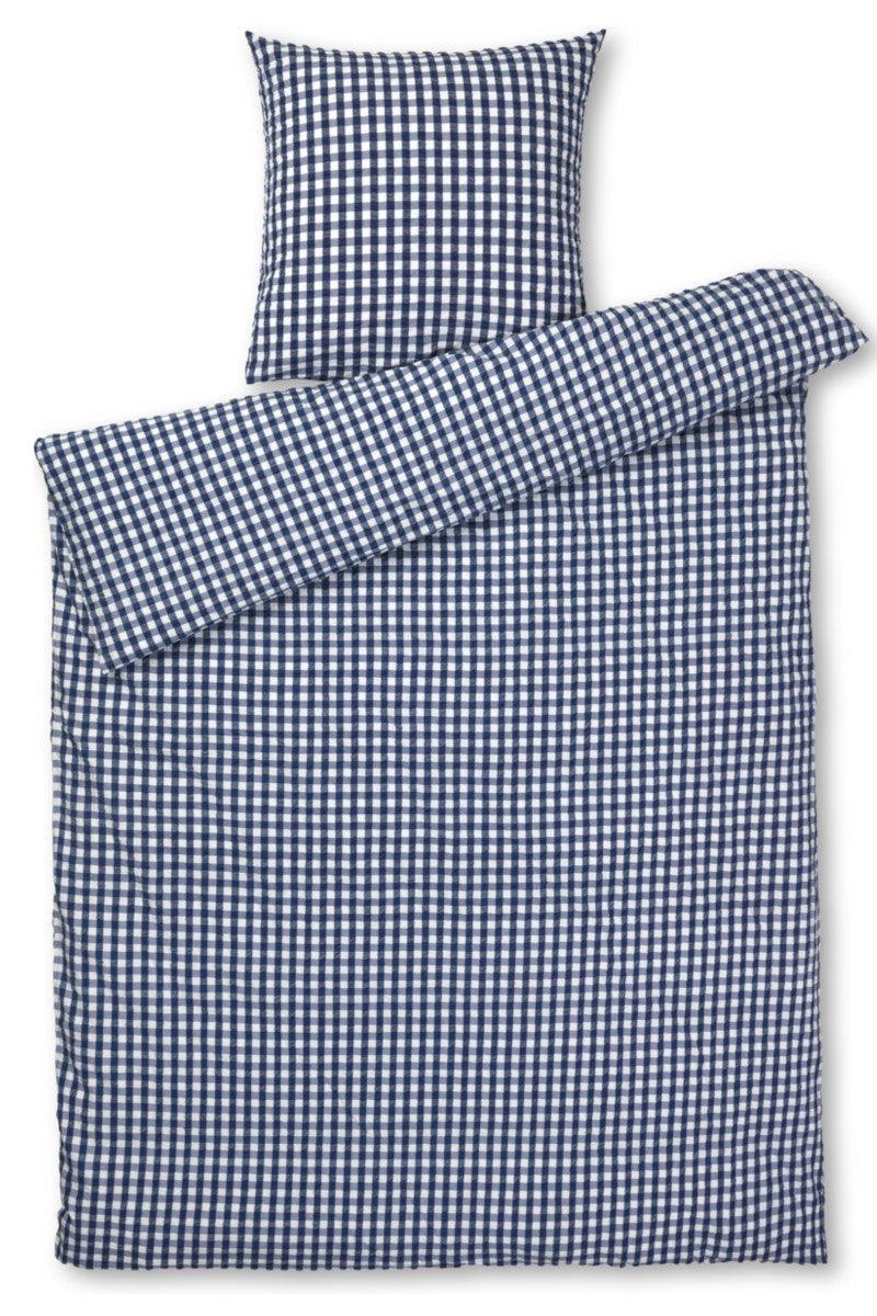 Juna sengetøj Bæk&Bølge mørk blå/hvid 140x200cm
