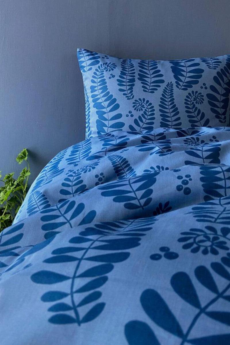 Notes by Susanne Schjerning sengetøj Fern blå